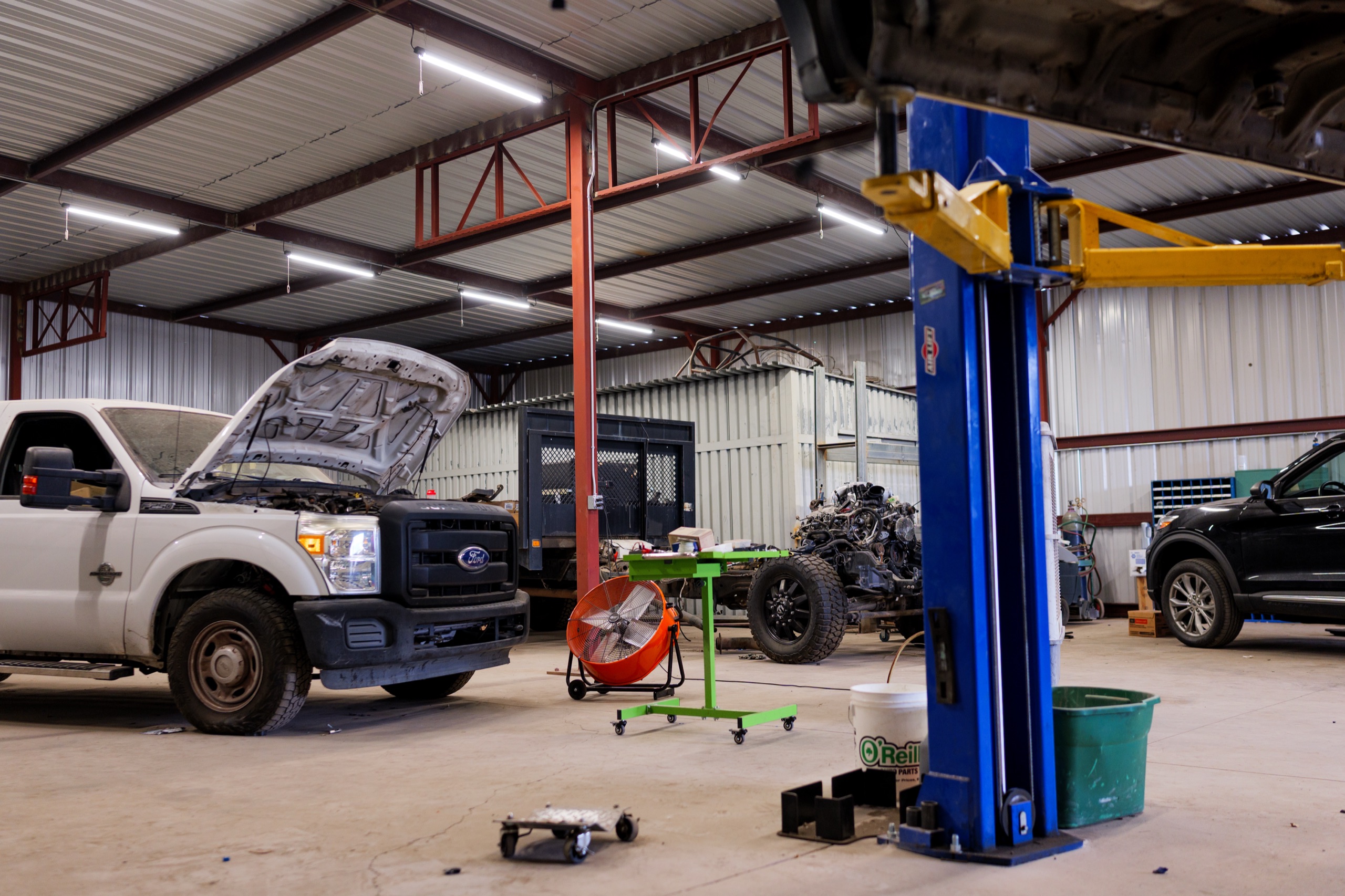 Inside the TES diesel & heavy equipment shop in Phoenix